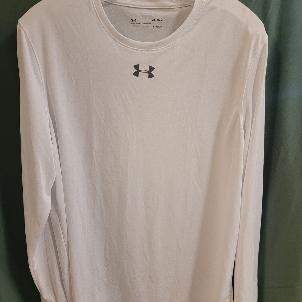 Under Armour Men's Classic White Long Sleeve Tee
